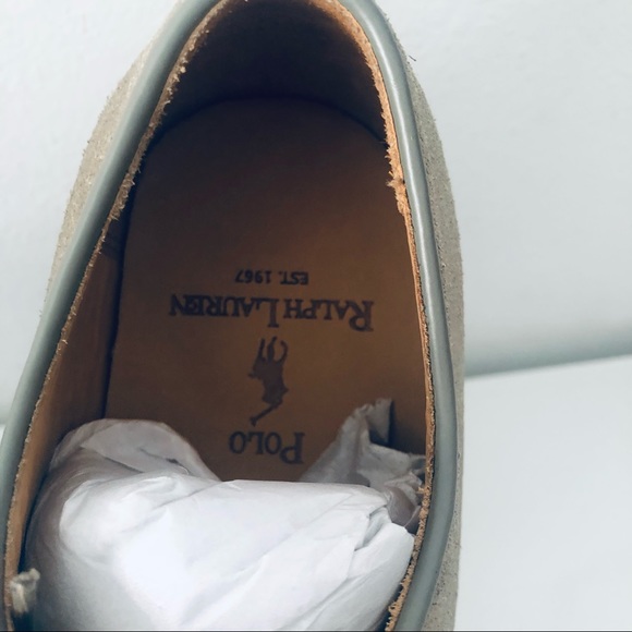 POLO RALPH LAUREN LEATHER PLAIN TOE SHOES.8.5 - Picture 4 of 9